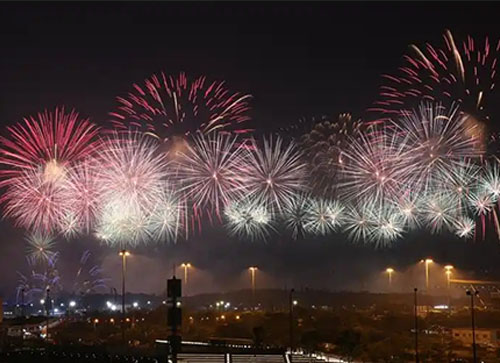 利辛县焰火晚会